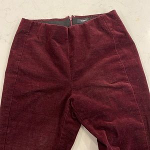 Theory velvet pants, size 4